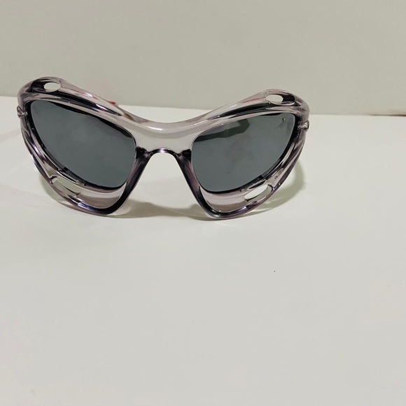 Steampunk chunky futuristic racing sunglasses main image 4